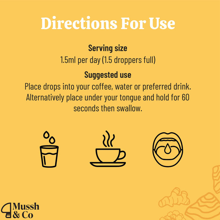 Mussh & Co Chaga Defence Drops With Turmeric & Black Pepper