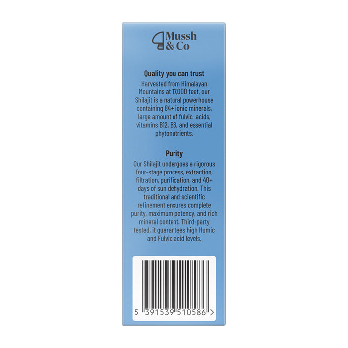 Mussh & Co Himalayan Shilajit Liquid Drops