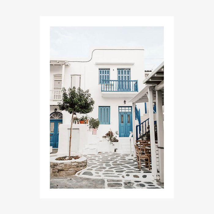 Mykonos Home wall art print