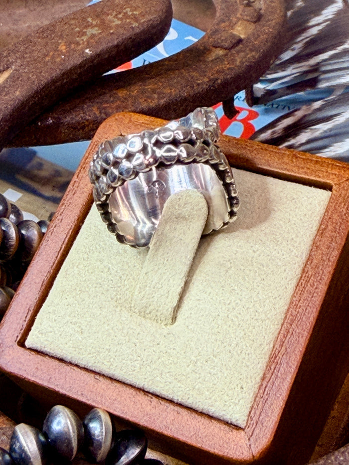 Native American Sterling Silver Starshot Ring size 7.5