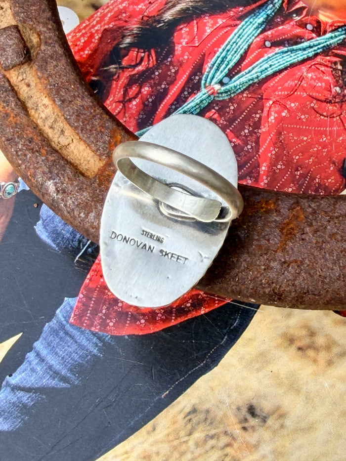 Native Made Adjustable Buffalo Ring by Donovan Skeets