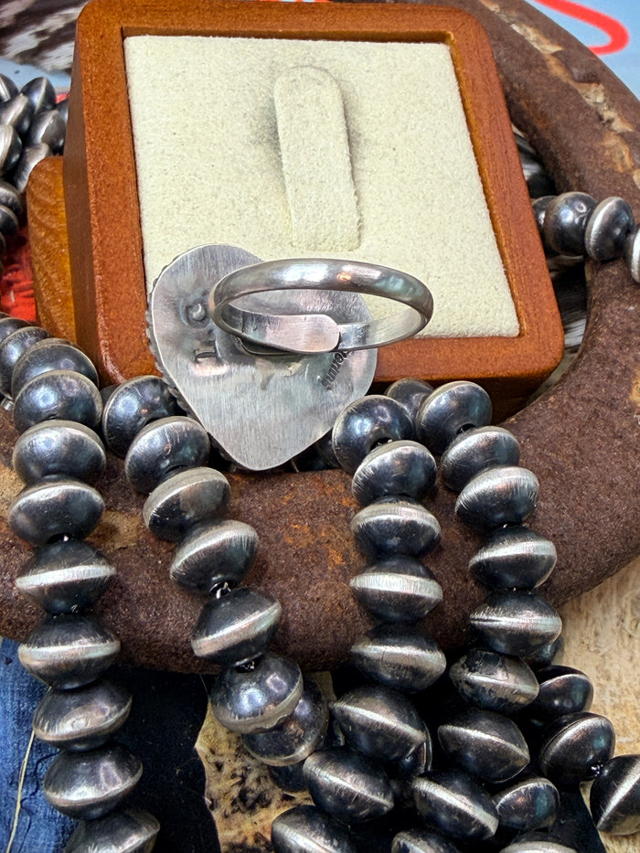 Native Made Big Heart Ring by LC