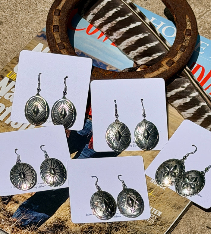 Native Made Concho Earrings