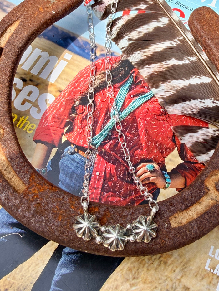 Native Made Concho Necklace