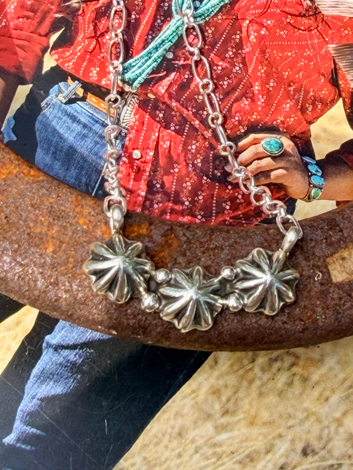 Native Made Concho Necklace
