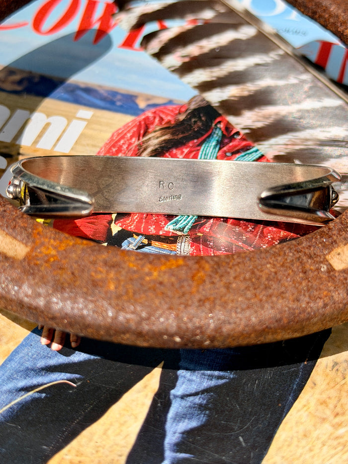 Native Made Coral Cuff by Reed Charley