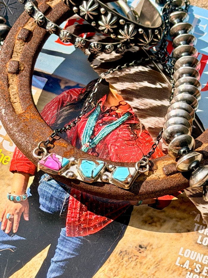 Native Made Cotton Candy Necklace