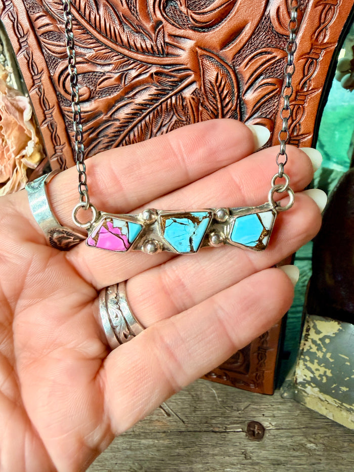 Native Made Cotton Candy Necklace