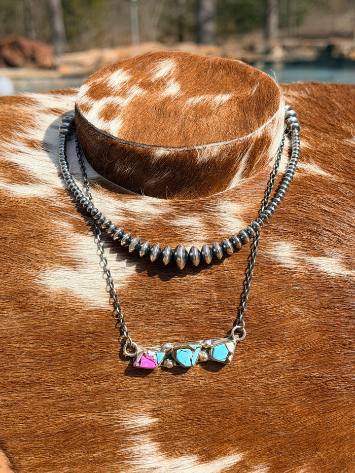 Native Made Cotton Candy Necklace