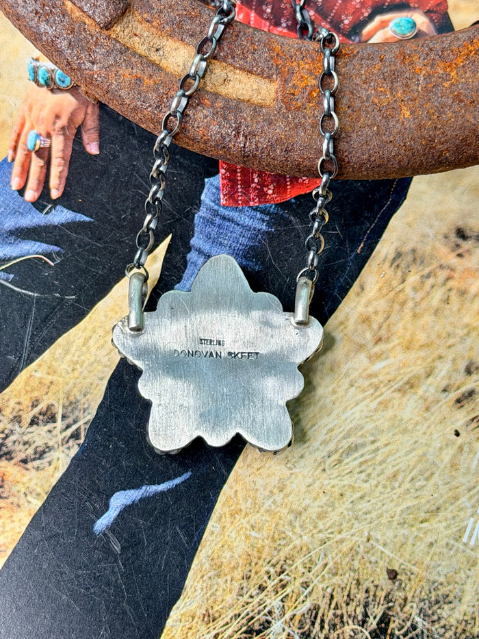 Native Made Cotton Candy Star Necklace by Donovan Skeet