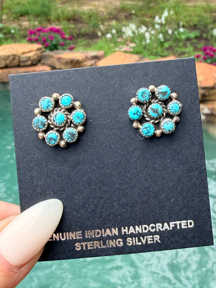 Native Made Dry Creek Turquoise Studs by Maxine Ramirez