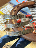 Native Made Freddy Platero All Silver Heart Cuff