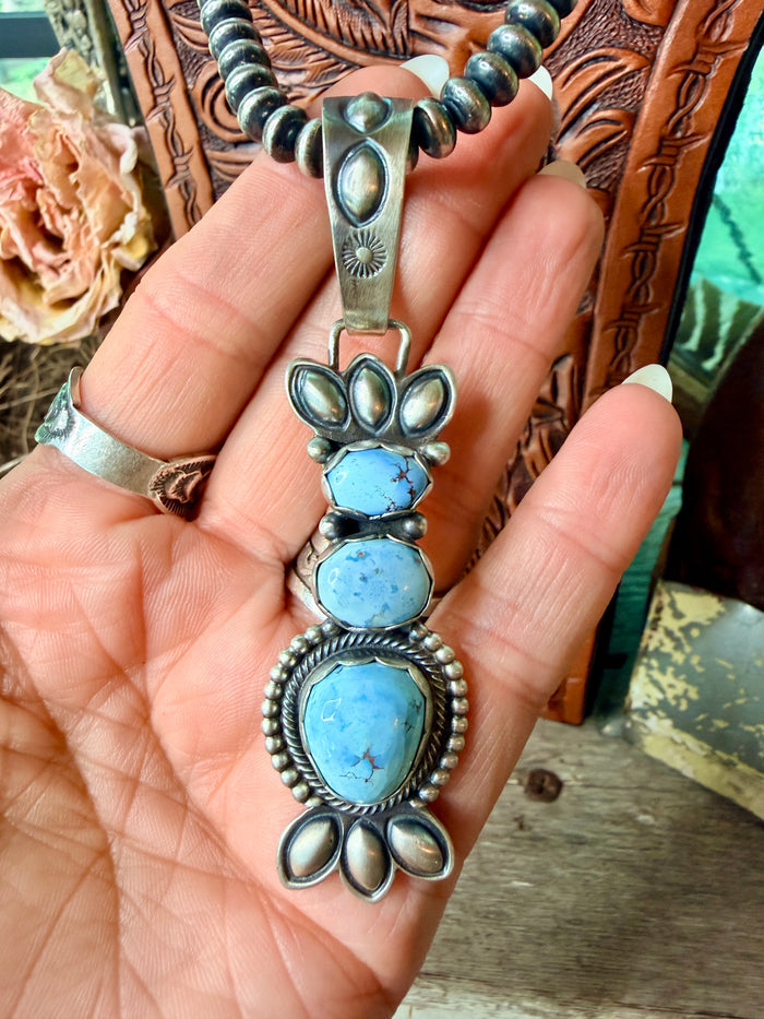 Native Made Golden Hills Pendant by Phillip Begay