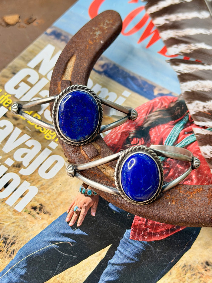 Native Made Lapis Cuff by Augustine Largo
