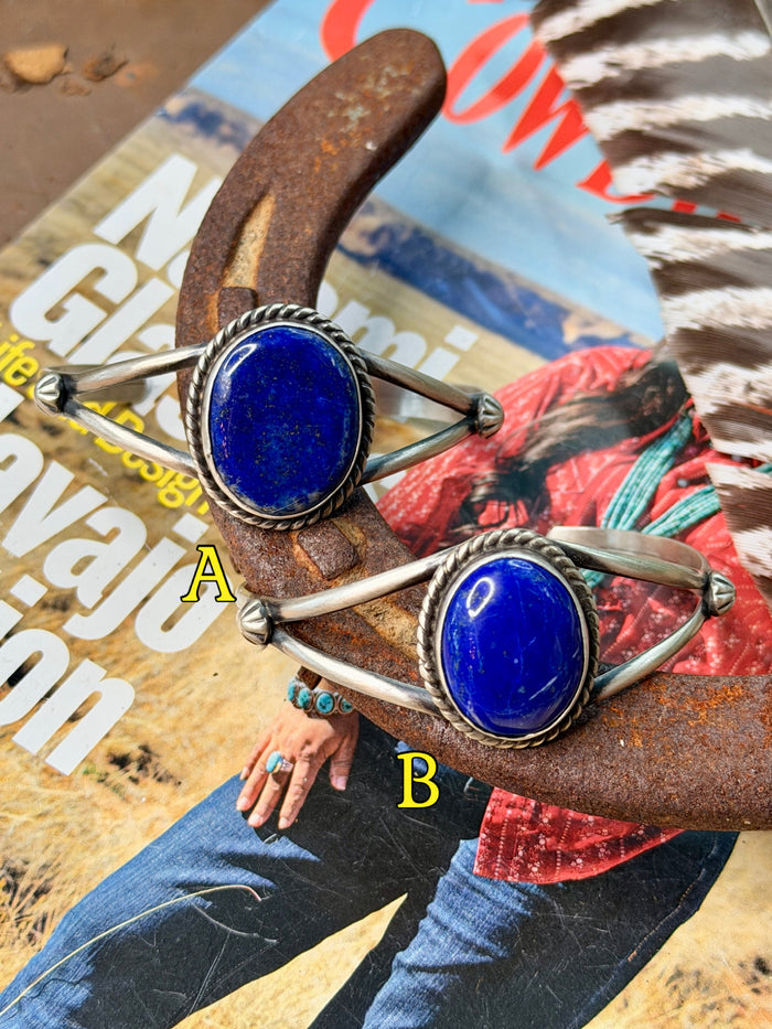Native Made Lapis Cuff by Augustine Largo