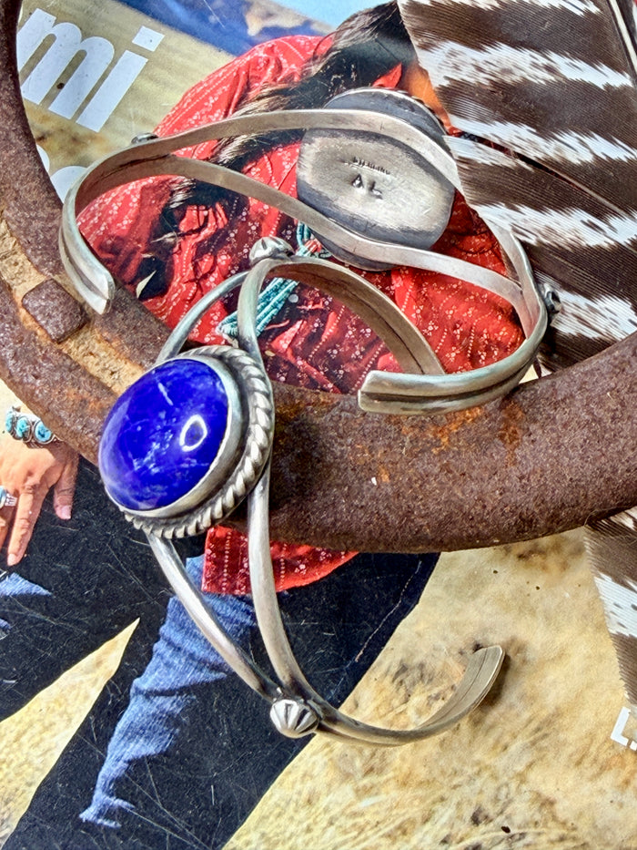 Native Made Lapis Cuff by Augustine Largo