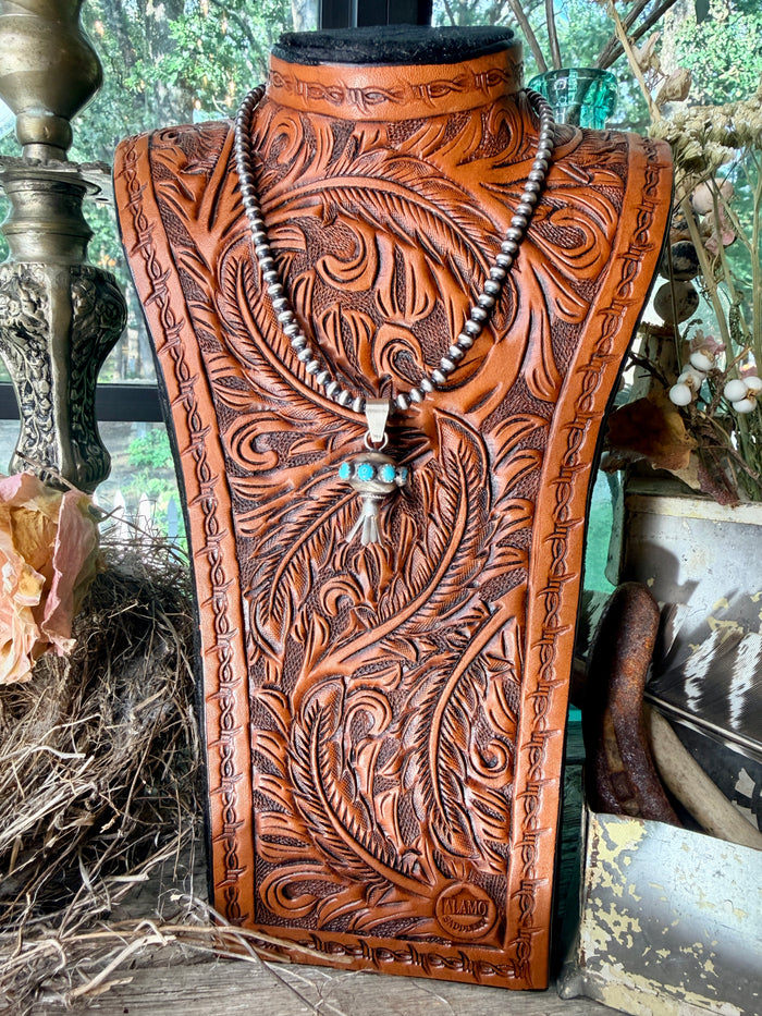 Native Made Monica Smith Navajo Blossom Pendant- Choose your color