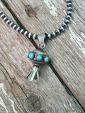 Native Made Monica Smith Navajo Blossom Pendant- Choose your color