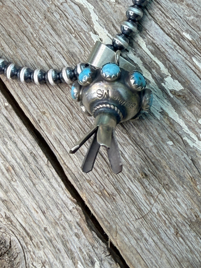 Native Made Monica Smith Navajo Blossom Pendant- Choose your color
