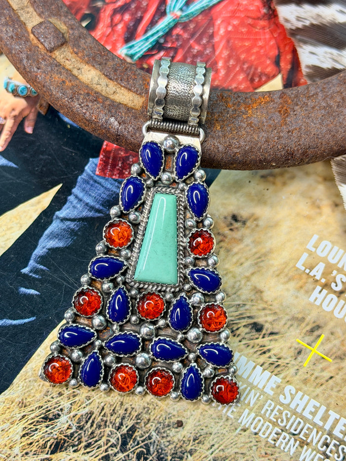 Native Made Multi-Stone Pendant