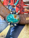 Native Made Nevada Fox Turquoise Necklace by Marita Benally