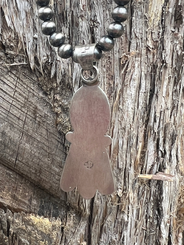 Native Made Palomino Feather Pendant by Maria Benally