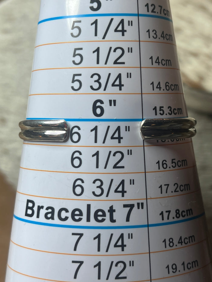 Native Made Palomino Sterling Silver Cuff by Samson Etsitty