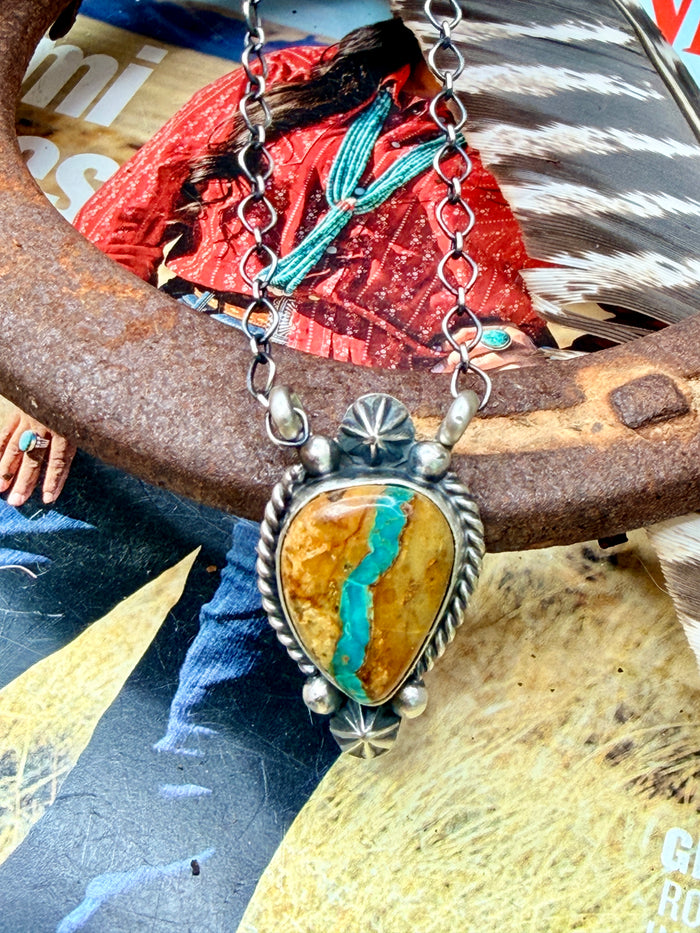 Native Made Royston Ribbon Necklace by Marita Benally