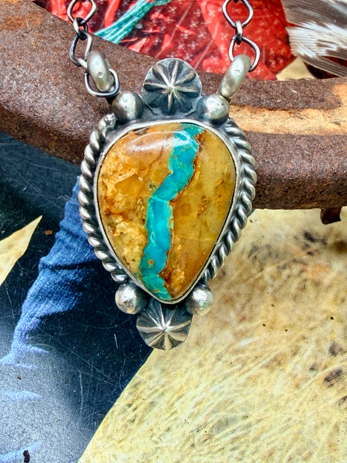 Native Made Royston Ribbon Necklace by Marita Benally