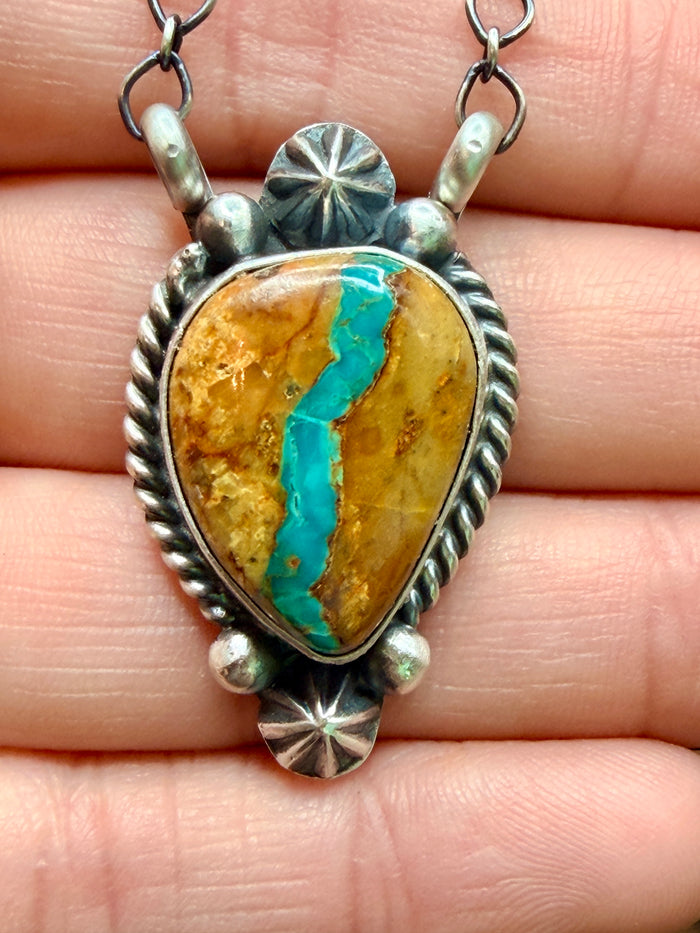 Native Made Royston Ribbon Necklace by Marita Benally