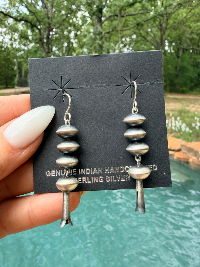 Native Made Saucer and Blossom Earrings by Preston Haley