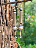 Native Made Saucer, Barrel and Blossom Earrings by Tonisha Haley