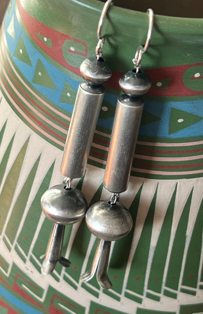 Native Made Saucer, Barrel and Blossom Earrings by Tonisha Haley