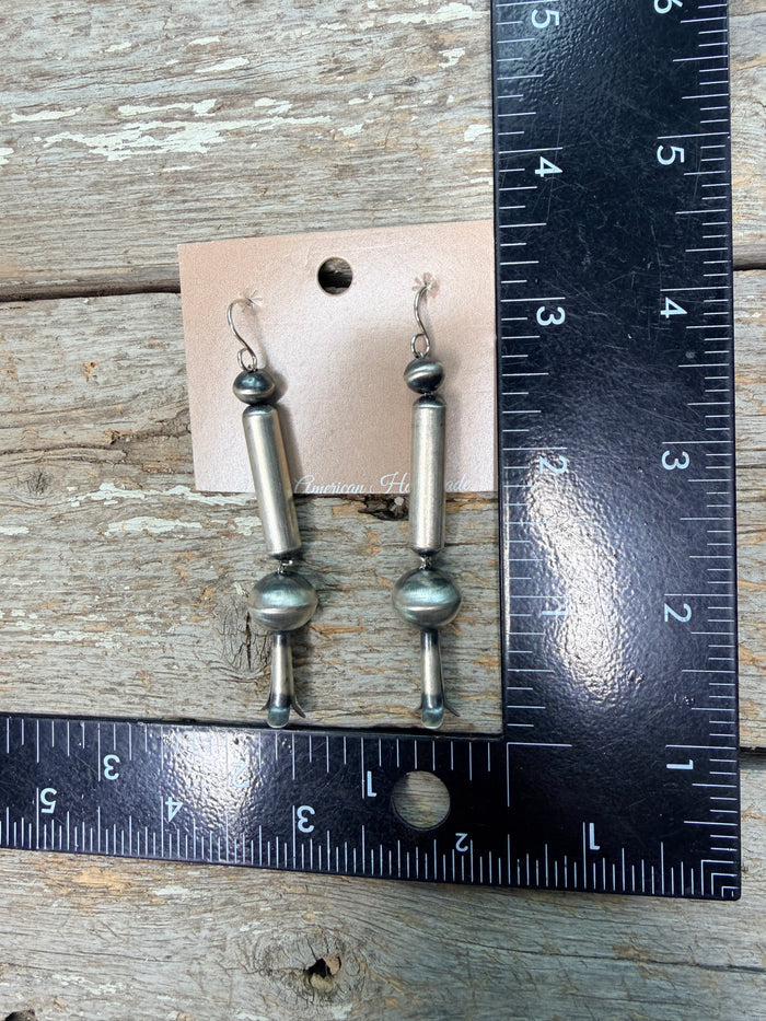 Native Made Saucer, Barrel and Blossom Earrings by Tonisha Haley