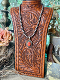 Native Made Scott Skeet Spiny Oyster & Sterling Silver Pendant