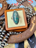 Native Made Thunder Mountain Turquoise Ring size 7.5