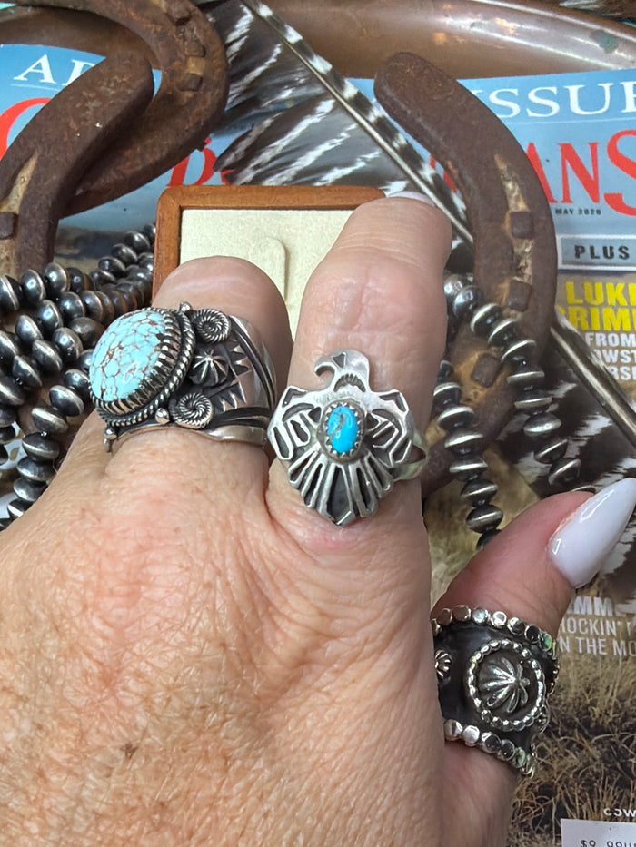 Native Made Thunderbird Ring size 7.5