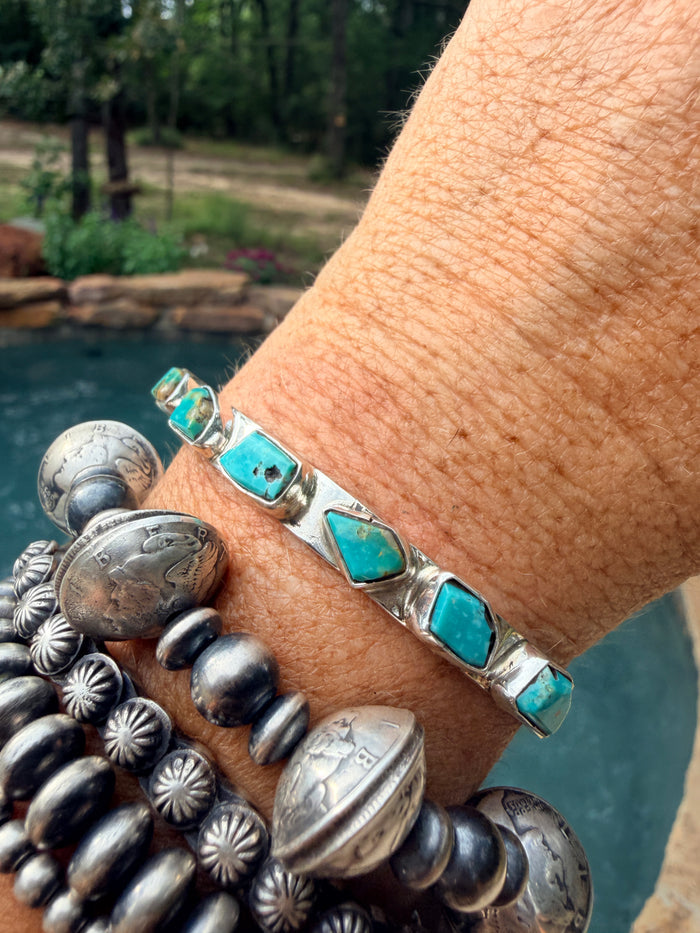 Native Made Turquoise Stone Cuff