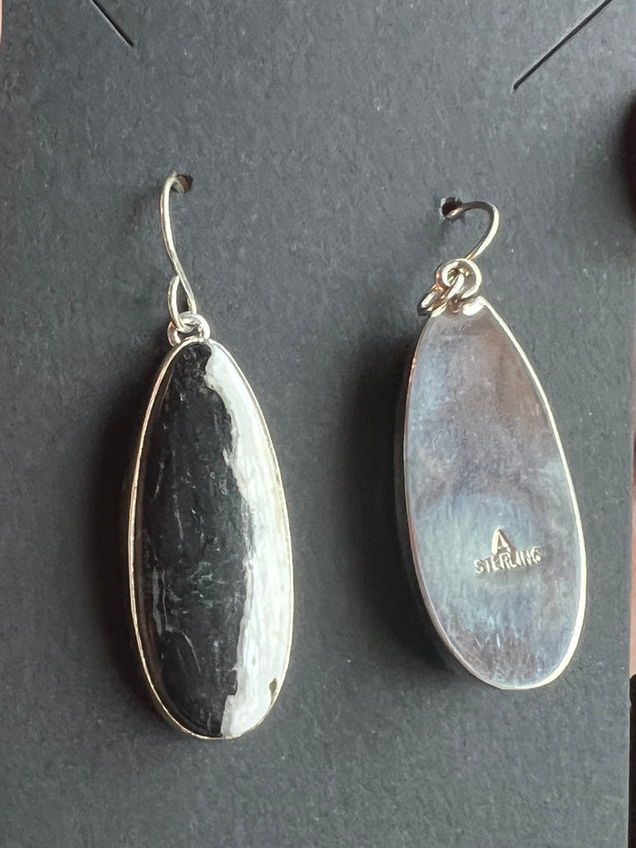 Native Made White Buffalo Earrings