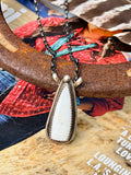 Native Made White Buffalo Necklace by Vernon Hale
