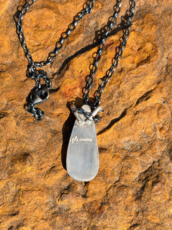 Native Made White Buffalo Necklace by Vernon Hale