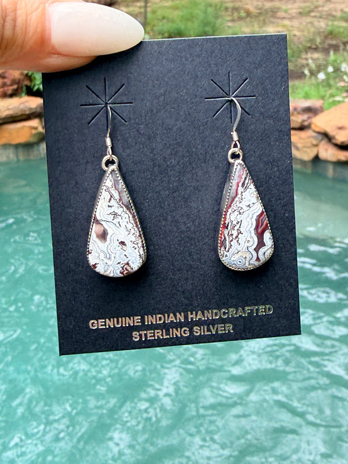Native Made Wild Horse Teardrop Earrings by Alice Johnson