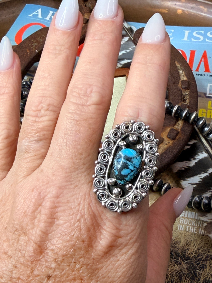 Natural Turquoise Ring size 8
