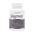 A white plastic bottle of NaturesPlus Her Journey Teen Once Daily Multi-vitamin  supplement.