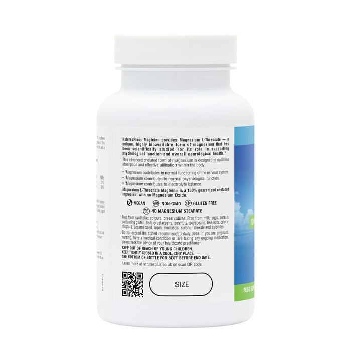 Nature's Plus Magtein 100% Chelated Magnesium L-Threonate