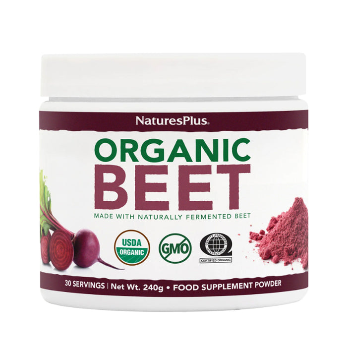 Nature's Plus Organic Beetroot Powder - Evergreen Healthfoods