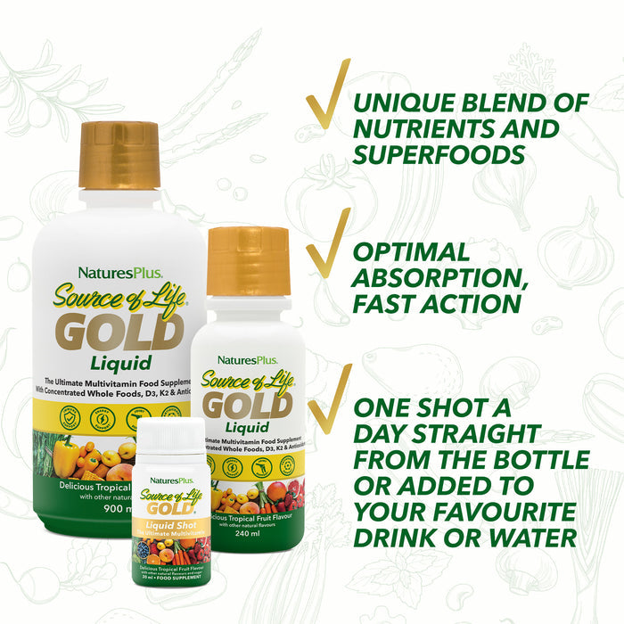 Nature's Plus Source Of Life GOLD Liquid - 236ml
