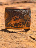 Navajo Copper Storyteller Cuff by Becenti