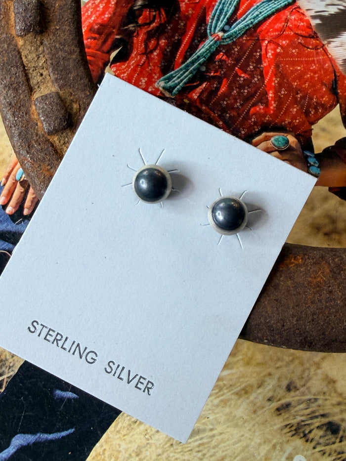 Navajo Handmade 7mm Pearl Studs