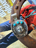 Navajo Handmade Bobby Platero Cowboy Hat Pendant